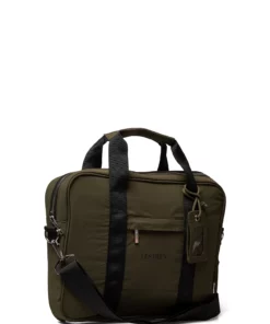 Les Deux Terrence Ripstop Computer Bag Singl Laptop Bags For Men Olive Night/black -men bags sale shop lesldm940028 colivenightblack v522100 2