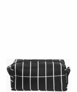 Marimekko Home TIISE PIENI TIILISKIVI COSMETIC BAG Toiletry Bags For Men Dark Grey/ Cinnamon/ Powder
