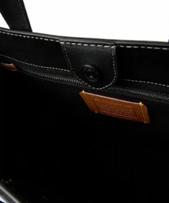 Field Tote 40 in Organic Cotton Canvas with Coach Badge Carry Bags For Men Black -men bags sale shop oac9368 cblack 6