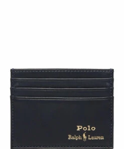 Polo Ralph Lauren Leather Card Case Wallets & Card Holders For Men Black -men bags sale shop raf405803867 cavaitornavy v310022k18 1