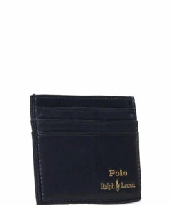 Polo Ralph Lauren Leather Card Case Wallets & Card Holders For Men Black -men bags sale shop raf405803867 cavaitornavy v310022k18 2