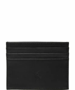 Polo Ralph Lauren Leather Card Case Wallets & Card Holders For Men Black -men bags sale shop raf405803867 cblack v310022wah 1