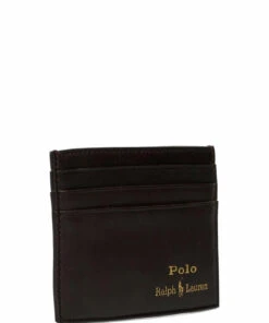 Polo Ralph Lauren Leather Card Case Wallets & Card Holders For Men Black -men bags sale shop raf405803867 cbrown v310022wke 2