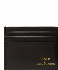 Polo Ralph Lauren Leather Card Case Wallets & Card Holders For Men Black -men bags sale shop raf405803867 cbrown v310022wke 3