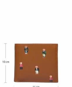 Polo Ralph Lauren Polo Bear Leather Billfold Wallet Wallets & Card Holders For Men Tan -men bags sale shop raf405826008 ctan v10000102wcd 8