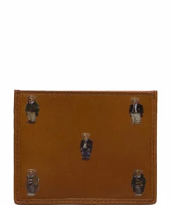 Polo Ralph Lauren Polo Bear Leather Card Case Wallets & Card Holders For Men Navy -men bags sale shop raf405826010 ctan v10000102wcd 1