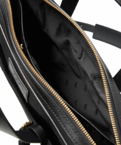 Polo Ralph Lauren Leather-Trim Canvas Briefcase Laptop Bags For Men Black/black -men bags sale shop raf405829415 cblackblack v10038172waq 6