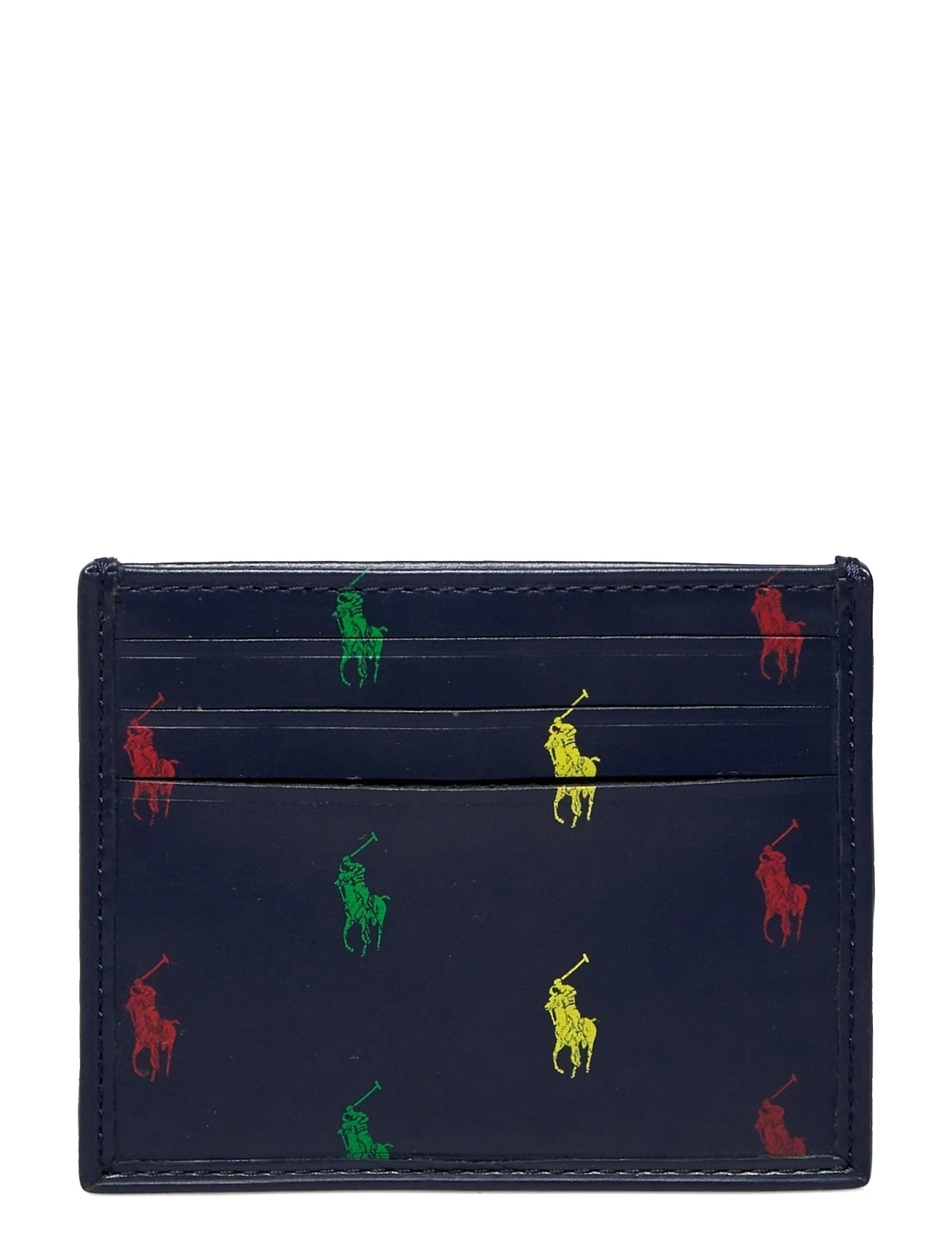 Polo Ralph Lauren Signature Pony Leather Card Case Wallets & Card Holders For Men Navy/multi 1 Polo Ralph Lauren Signature Pony Leather Card Case Wallets & Card Holders For Men Navy/multi