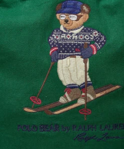 Polo Ralph Lauren Polo Bear Twill Shopper Tote Carry Bags For Men Green -men bags sale shop raf405851429 cgreen v10010662wkh 3