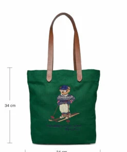 Polo Ralph Lauren Polo Bear Twill Shopper Tote Carry Bags For Men Green -men bags sale shop raf405851429 cgreen v10010662wkh 8