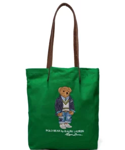 Polo Ralph Lauren Polo Bear Twill Shopper Tote Carry Bags For Men Newport Navy -men bags sale shop raf405860356 cgreen v10038172wkh 1