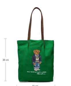 Polo Ralph Lauren Polo Bear Twill Shopper Tote Carry Bags For Men Newport Navy -men bags sale shop raf405860356 cgreen v10038172wkh 8