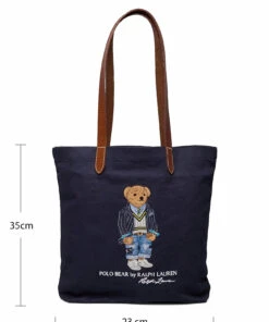 Polo Ralph Lauren Polo Bear Twill Shopper Tote Carry Bags For Men Newport Navy -men bags sale shop raf405860356 cnewportnavy v10038172wcx 8