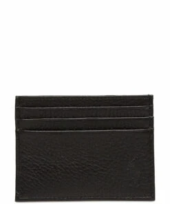 Polo Ralph Lauren Pebble Leather Card Case Wallets & Card Holders For Men Black