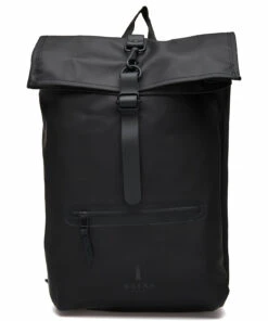 Rains Rolltop Rucksack Backpacks For Men 03 Green -men bags sale shop rai1316 c01black