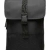 Rains Buckle Backpack Mini Backpacks For Men Black