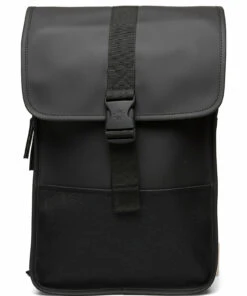 Rains Buckle Backpack Mini Backpacks For Men Black