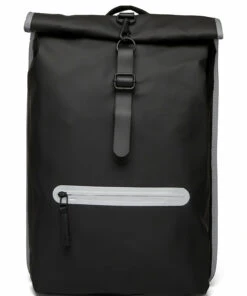 Rains Rolltop Rucksack Reflective Backpacks For Men 70 Black Reflective 9 Rains Rolltop Rucksack Reflective Backpacks For Men 70 Black Reflective -men bags sale shop rai14030 c70blackreflective 1
