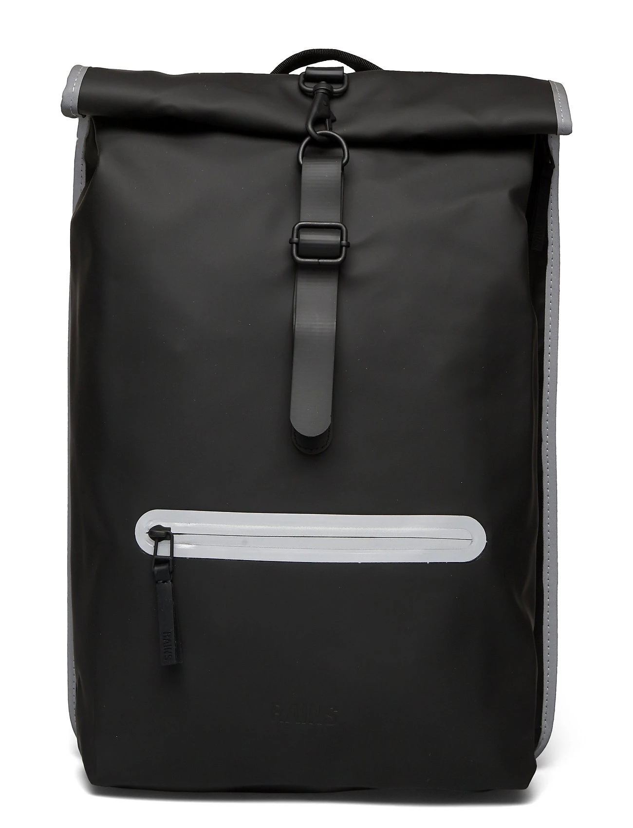 Rains Rolltop Rucksack Reflective Backpacks For Men 70 Black Reflective 5 Rains Rolltop Rucksack Reflective Backpacks For Men 70 Black Reflective - Image 5