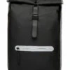 Rains Rolltop Rucksack Reflective Backpacks For Men 70 Black Reflective