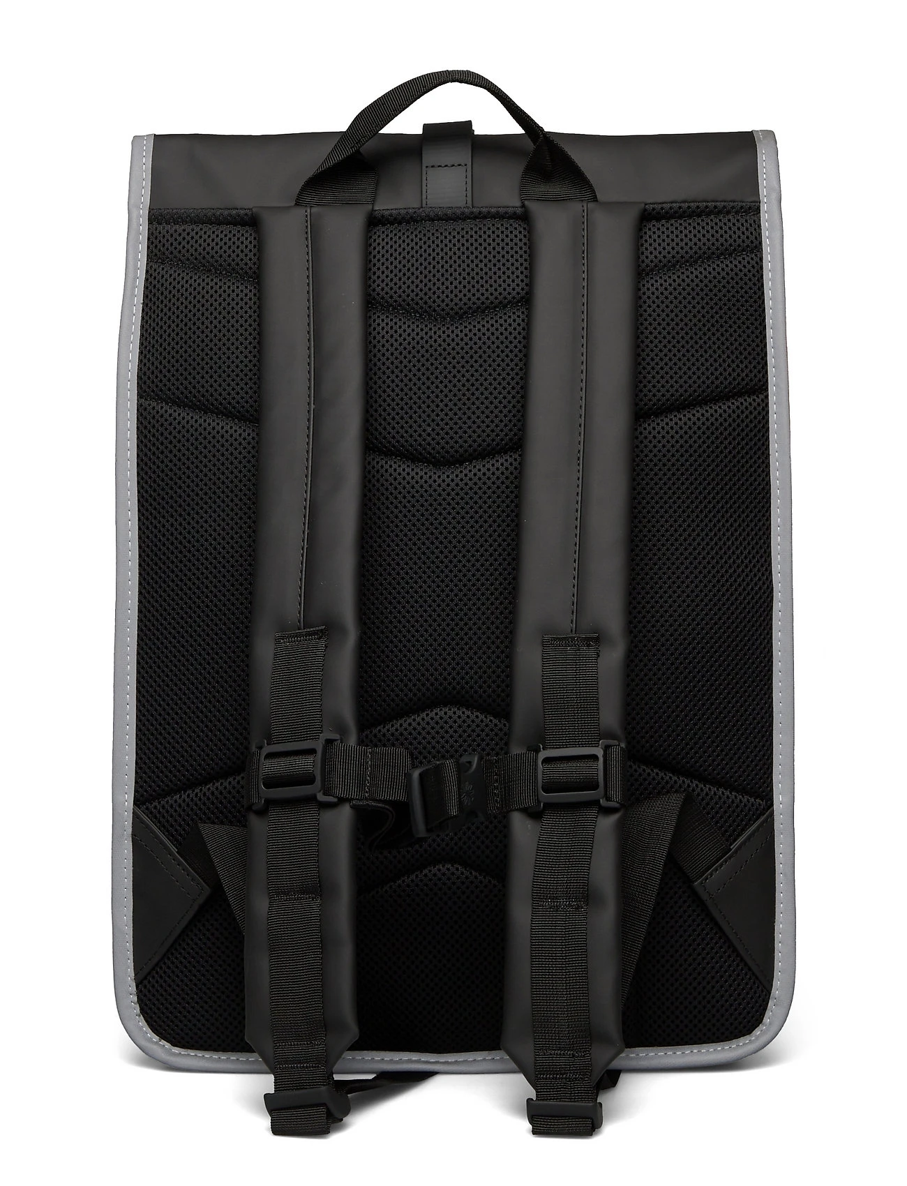 Rains Rolltop Rucksack Reflective Backpacks For Men 70 Black Reflective 2 Rains Rolltop Rucksack Reflective Backpacks For Men 70 Black Reflective - Image 2