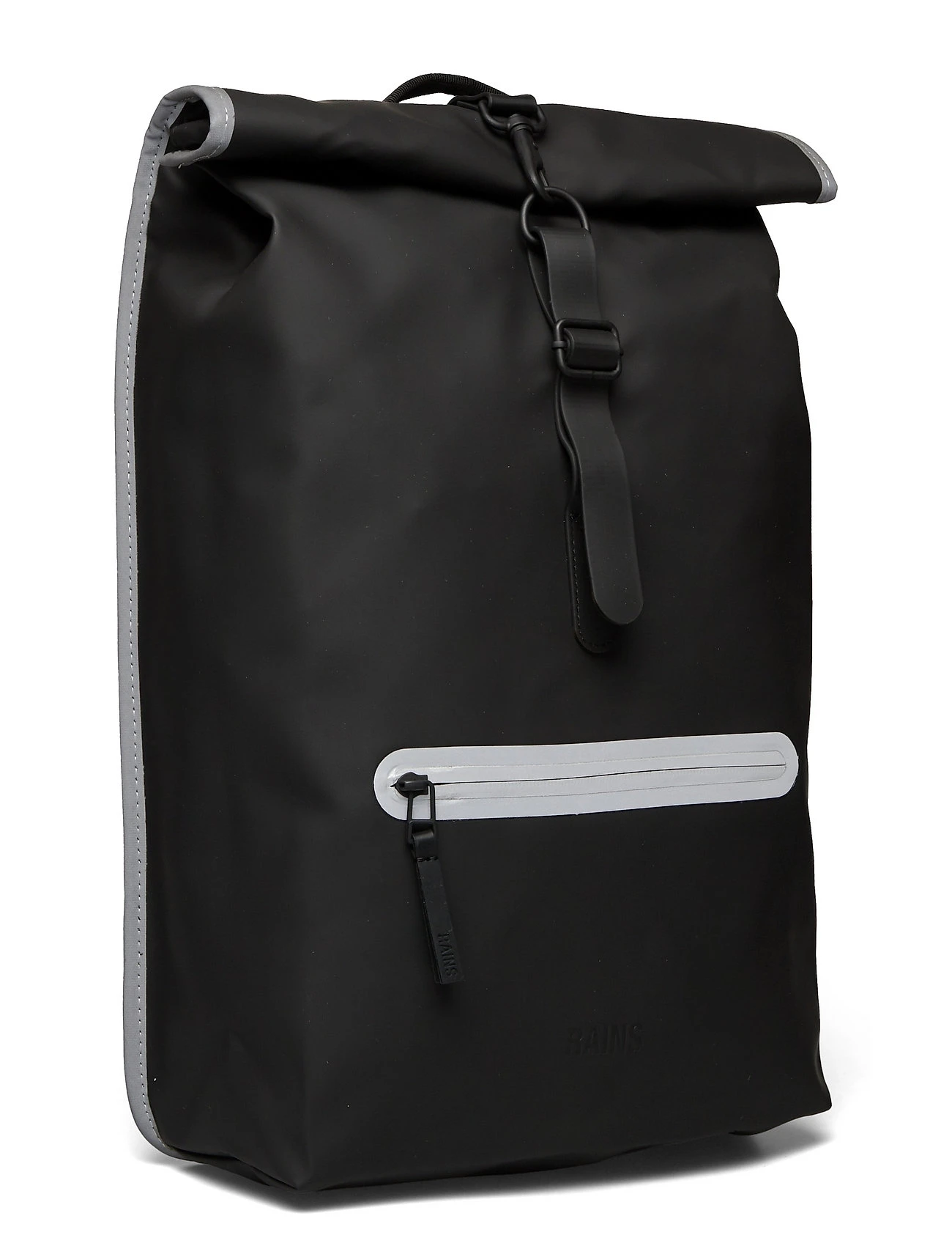 Rains Rolltop Rucksack Reflective Backpacks For Men 70 Black Reflective 3 Rains Rolltop Rucksack Reflective Backpacks For Men 70 Black Reflective - Image 3
