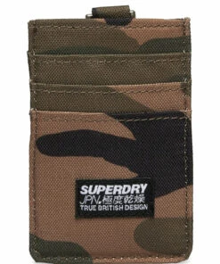 Superdry FABRIC CARD WALLET Wallets & Card Holders For Men Black -men bags sale shop sdm9810015a cgreencamo 1