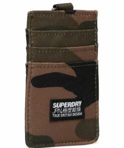 Superdry FABRIC CARD WALLET Wallets & Card Holders For Men Black -men bags sale shop sdm9810015a cgreencamo 2