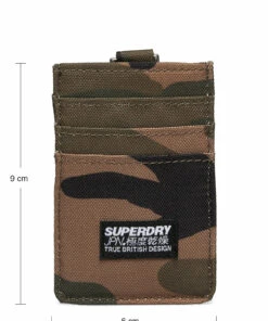 Superdry FABRIC CARD WALLET Wallets & Card Holders For Men Black -men bags sale shop sdm9810015a cgreencamo 8