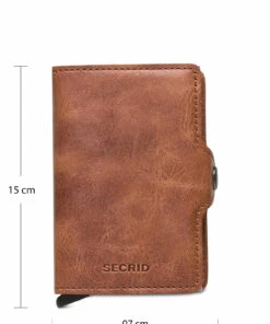 Secrid Twinwallet Wallets & Card Holders For Men Vintage Cognac-silver -men bags sale shop sectwinwallettv cvintagecognacsilver 8