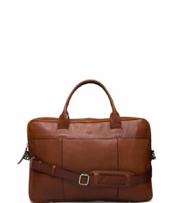 Still Nordic Richard Brief 2 Room Laptop Bags For Men Brandy