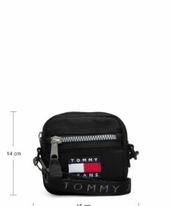 Tommy Hilfiger TJM HERITAGE REPORTER Shoulder Bags For Men Black -men bags sale shop toham0am07143 cblack vbds 8