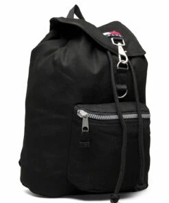 Tommy Hilfiger TJM HERITAGE FLAP BACKPACK Backpacks For Men Black -men bags sale shop toham0am07144 cblack vbds 2