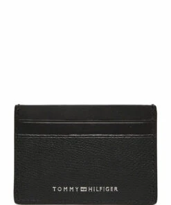 Tommy Hilfiger BUSINESS MINI CC HOLDER Wallets & Card Holders For Men Black -men bags sale shop toham0am07807 cblack vbds 1