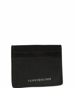 Tommy Hilfiger BUSINESS MINI CC HOLDER Wallets & Card Holders For Men Black -men bags sale shop toham0am07807 cblack vbds 2