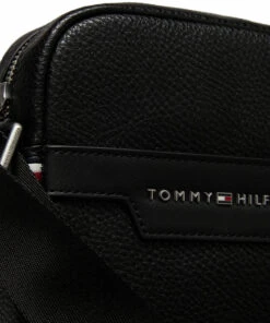 Tommy Hilfiger TH DOWNTOWN MINI REPORTER Shoulder Bags For Men Black -men bags sale shop toham0am08082 cblack vbds 3