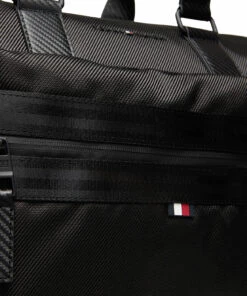 Tommy Hilfiger ELEVATED NYLON B WEEKENDER Weekend Bags For Men Black -men bags sale shop toham0am08100 cblack vbds 3