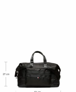 Tommy Hilfiger ELEVATED NYLON B WEEKENDER Weekend Bags For Men Black -men bags sale shop toham0am08100 cblack vbds 8