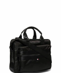 Tommy Hilfiger ELEVATED NYLON B COMPUTER BAG Laptop Bags For Men Black -men bags sale shop toham0am08101 cblack vbds 2
