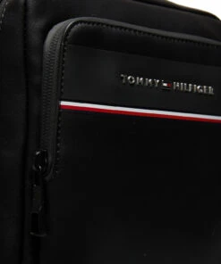 Tommy Hilfiger TH COMMUTER MINI REPORTER Shoulder Bags For Men Black -men bags sale shop toham0am08112 cblack vbds 3