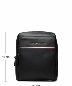 Tommy Hilfiger TH COMMUTER MINI REPORTER Shoulder Bags For Men Black -men bags sale shop toham0am08112 cblack vbds 8