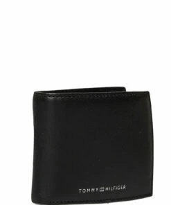 Tommy Hilfiger TH DOWNTOWN MINI CC WALLET Wallets & Card Holders For Men Black -men bags sale shop toham0am08116 cblack vbds 2