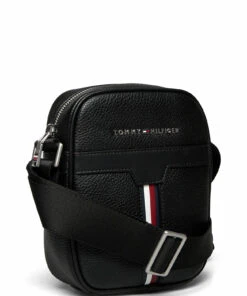 Tommy Hilfiger TH DOWNTOWN MINI REPORTER Shoulder Bags For Men Black -men bags sale shop toham0am08428 cblack vbds 2