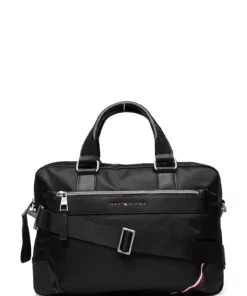 Tommy Hilfiger 1985 NYLON SLIM COMPUTER BAG Laptop Bags For Men Black