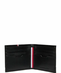 Tommy Hilfiger TH DOWNTOWN MINI CC WALLET Wallets & Card Holders For Men Black -men bags sale shop toham0am08588 cblack vbds 6