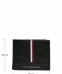 Tommy Hilfiger TH DOWNTOWN MINI CC WALLET Wallets & Card Holders For Men Black -men bags sale shop toham0am08588 cblack vbds 8