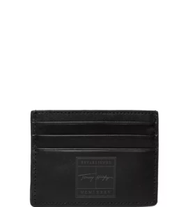 Tommy Hilfiger TH SIGNATURE CC HOLDER Wallets & Card Holders For Men Black -men bags sale shop toham0am08598 cblack vbds 1