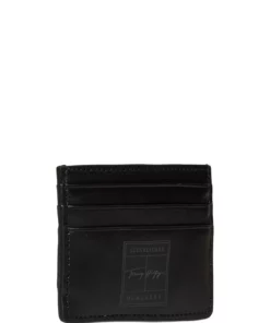 Tommy Hilfiger TH SIGNATURE CC HOLDER Wallets & Card Holders For Men Black -men bags sale shop toham0am08598 cblack vbds 2