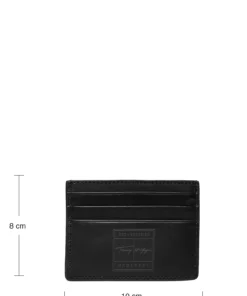 Tommy Hilfiger TH SIGNATURE CC HOLDER Wallets & Card Holders For Men Black -men bags sale shop toham0am08598 cblack vbds 8