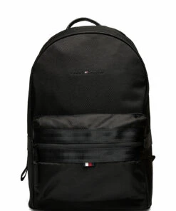Tommy Hilfiger ELEVATED NYLON B BACKPACK Backpacks For Men Black -men bags sale shop toham0am08635 cblack vbds 1